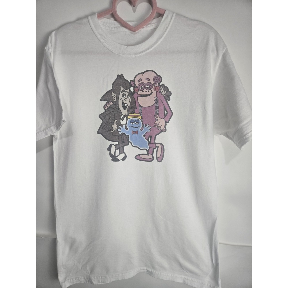 Count Chocula BooBerry Frankenberry T Shirt Cereal Sz Sm Halloween Goth Punk Oi